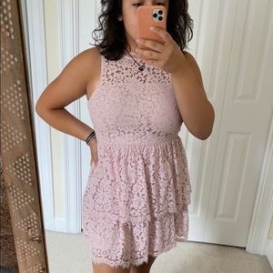 Pink Lace Dress